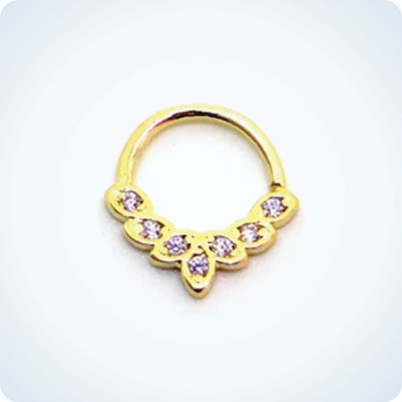 SEPTO AÇO DECORADO 7 PEDRAS. (Unid.)