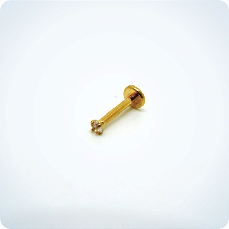 LABRET DOURADO PONTO DE LUZ 2,5mm (Unid.)