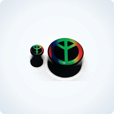 ALARGADOR ACRÍLICO PLUG PAZ&AMOR. (Unid.)