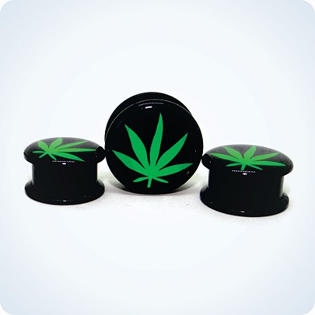 ALARGADOR ACRÍLICO Rosca Externa. CANNABIS. (Unid.)