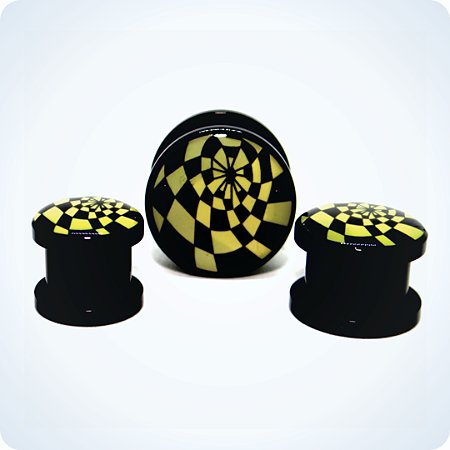 ALARGADOR ACRÍLICO Rosca Externa. XADREZ. (Unid.)