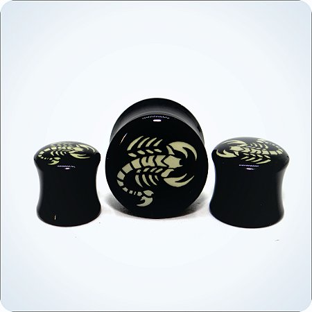 Alargador ACRÍLICO PLUG. ESCORPIÃO. (Unid.)