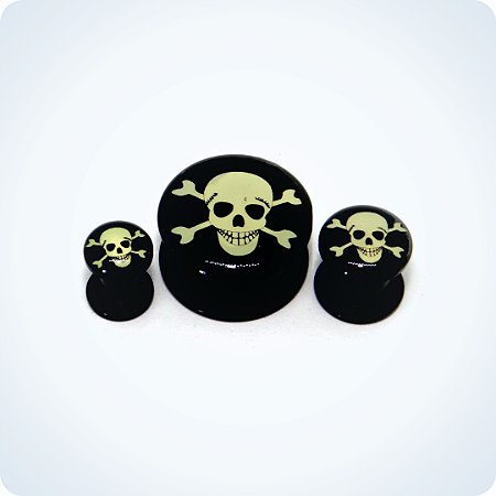 ALARGADOR ACRÍLICO Rosca Interna. CAVEIRA. (Unid.)