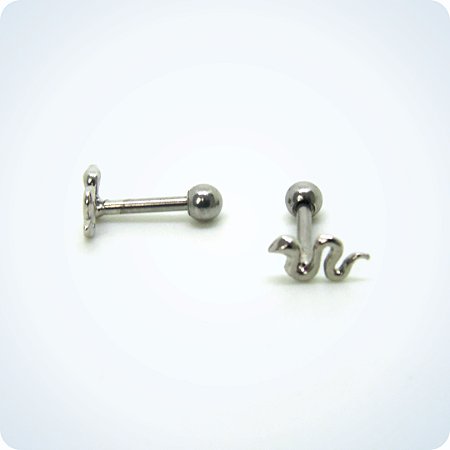 MINI BARBELL - cobrinha simples. (Unid.)