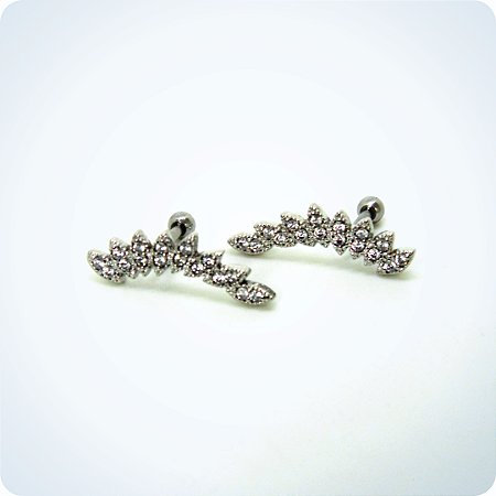 MINI BARBELL - DECORADO COM STRASS. (Unid.)