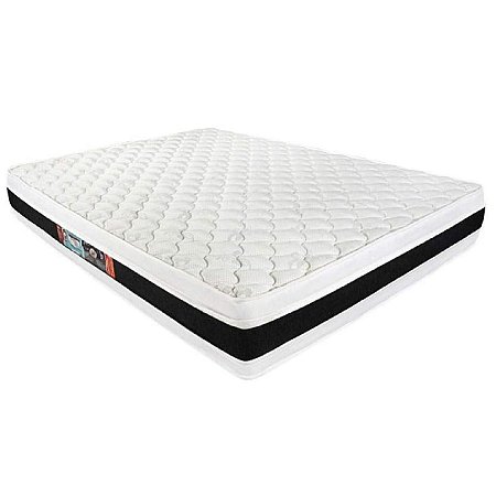Colchão Castor Quenn Black White D45 Air Dupla Face 158x198x27