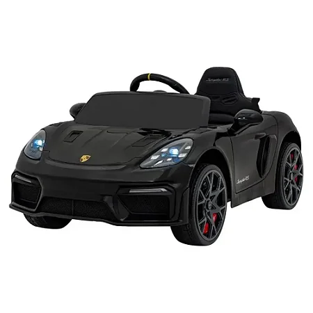 Carro Elétrico Infantil Porsche Spyder 718 RS 12V Preto Bel