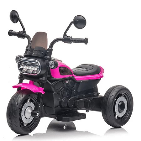 Moto Elétrica Infantil Freeway King 3 Rodas 6V Rosa Bel