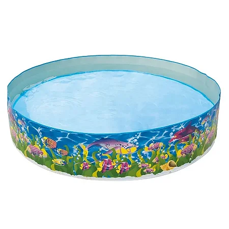 Piscina Infantil 1000 Litros Semirrigida Vida Marinha  - Bel