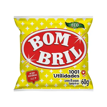 Lã de Aço Bombril Com 8 Unidades