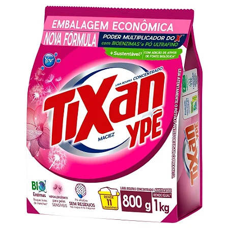 Sabão em Pó Tixan Ypê Maciez 800g