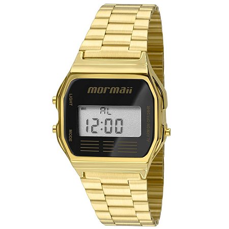Relógio Mormaii Unissex Vintage Dourado
