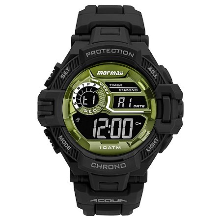 Relógio Mormaii Masculino Action Preto