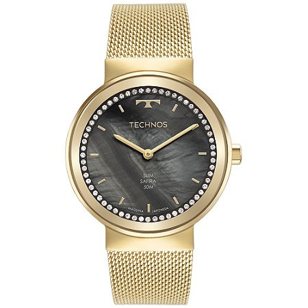 Relógio Technos Feminino Slim Dourado