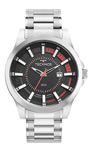 Relógio Technos Masculino Racer Basico Prata