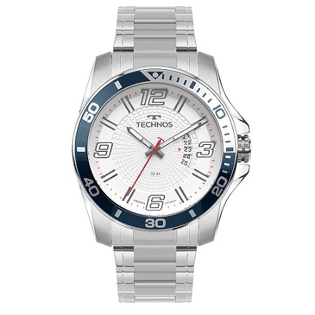 Relógio Technos Masculino Racer Prata