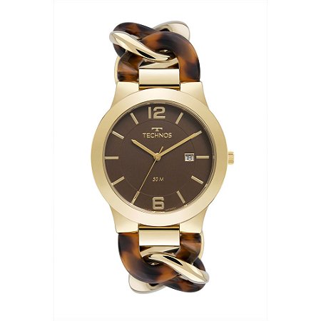 Relógio Technos Feminino Unique Dourado