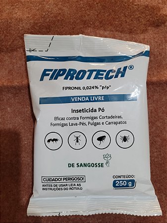Fiprotech 250g - Inseticida Pó Fipronil 0,024%