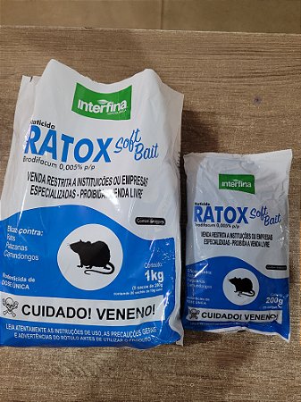 Ratox Soft Bait (iscas frescas de 10g)