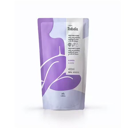 Refil Creme Tododia Algodão 400ml