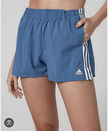 Shorts running Azul Adidas Feminino