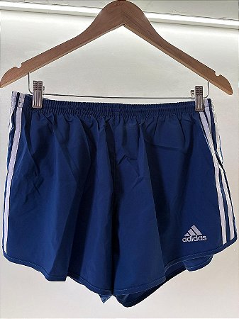 Shorts runing unissex Adidas Azul Marinho