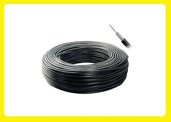 CABO ALTA ISOLAÇÃO 5 MM PRETO 1M
