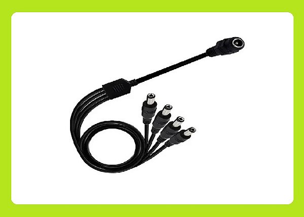 CABO CONECTOR ADAPTATOR RABICHO P4 1 FÊMEA E 4 MACHO