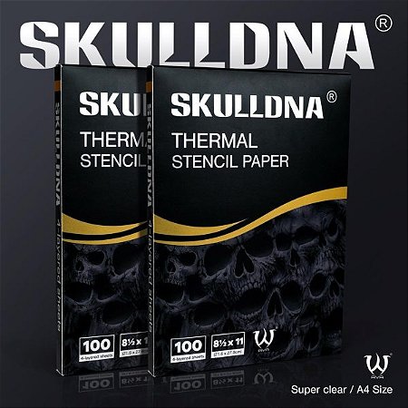PAPEL TÉRMICO SKULLDNA 100 FOLHAS