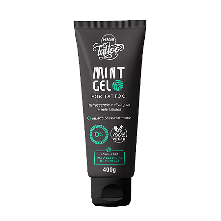 MINT GEL - Gel Emoliente E Refrescante Para Tattoo 400g