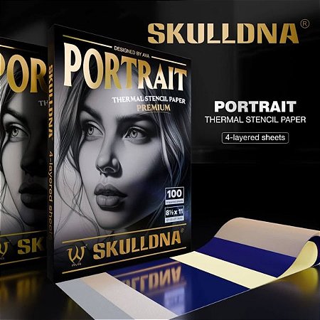 PAPEL TÉRMICO SKULLDNA PORTRAIT 100 FOLHAS