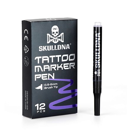 CANETA FREE HAND PEN MARKER SKULLDNA C/ 12 Un