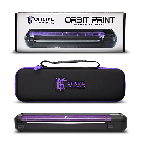 IMPRESSORA TERMICA ORBIT PRINT - Monocromática A4 - Mini Type Wireless Tattoo