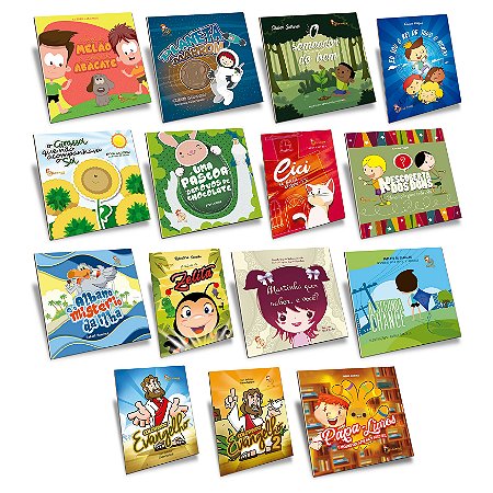 Kit Livros Infantis Espiritas - 15 livros