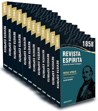 Coleção Revista Espírita - 1858 a 1869 - 12 Volumes