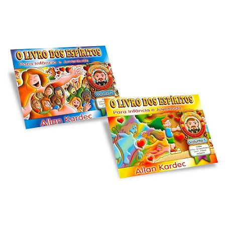 Kit Livro dos Espíritos para Infância e Juventude - Vol.1 e Vol.2