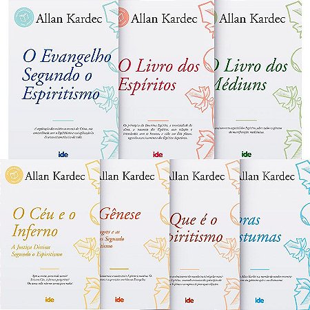 Kit Codificação - Allan Kardec - 07 Livros + 01 Brinde Evangelho No Lar - Ide Editora