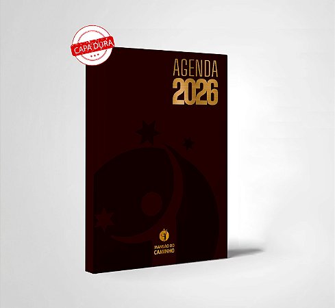 Agenda Bordô Institucional da Mansão do Caminho 2026 - Capa Dura