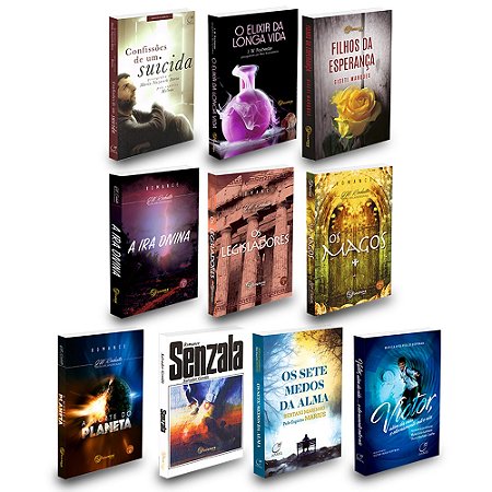 Kit 10 Romances Espíritas