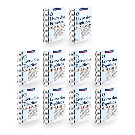Kit 10 O Livro dos Espíritos - Normal Espiral