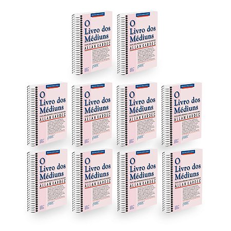 Kit 10 O Livro dos Médiuns - Normal Espiral