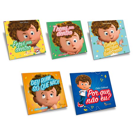 Kit Fervi por Dentro 5 Livros - Raiva, Medo, Ansiedade, Frustração e Inveja