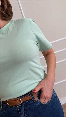 T-shirt Algodão Egípcio Verde