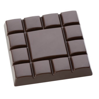 Tablet quadrado com peça central grande 100g HB-9092-S