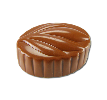Praliné oval com folha 10g HB-0031-S