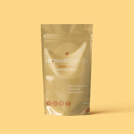 ARGILA DOURADA GOLDEN MASK REFIL 100% NATURAL