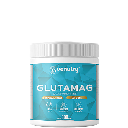 Glutamag: L-Glutamina Alta Pureza 300gm