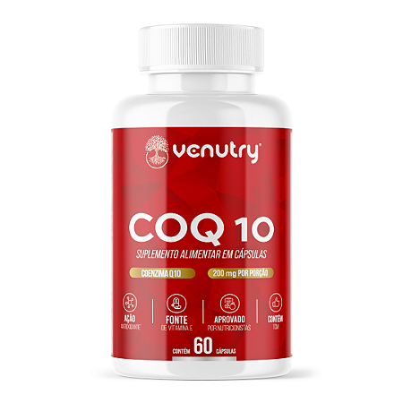 Coezima Q10 - 60 Caps (200mg por porção)
