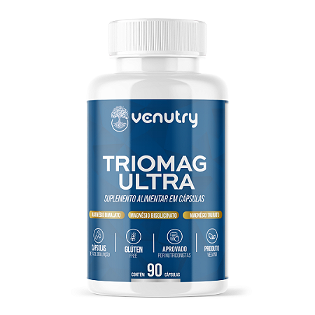 Triomag Ultra - Trio de Magnésios 90 Caps