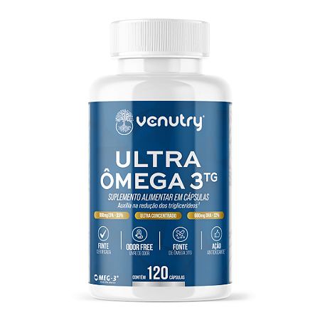 Ômega 3TG Ultra 1000mg - ( EPA 33% DHA 22%) 120 Caps